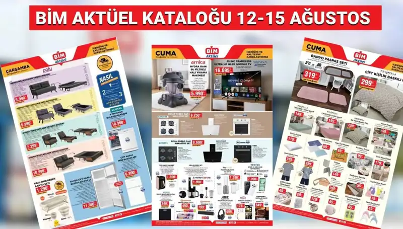 BİM 12-15 Ağustos 2025 Aktüel Kataloğu: Termos, Drone ve Daha Fazlası Sizi Bekliyor!