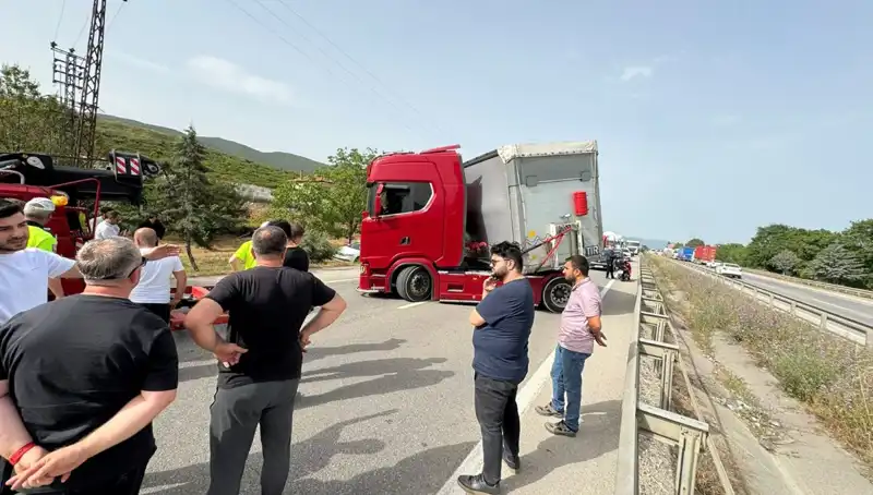 Seyir Halindeyken Arı Soktu: Kazadan Sonra Trafik Durdu!